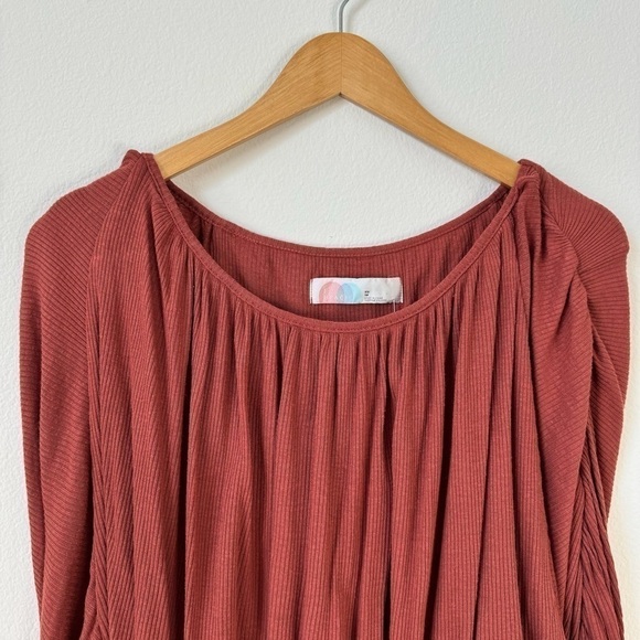 Free People Beach You’re the One Scoop Neck Crop Top Cherry Chai XS - Picture 5 of 14